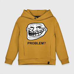 Детское худи оверсайз Trollface. Problem? Проблемы?