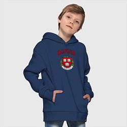 Толстовка оверсайз детская Harvard university, цвет: тёмно-синий — фото 2