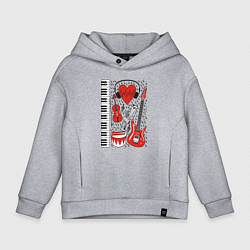 Детское худи оверсайз Истинный меломан