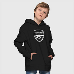 Толстовка оверсайз детская FC Arsenal, цвет: черный — фото 2