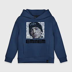 Толстовка оверсайз детская Eminem labyrinth, цвет: тёмно-синий