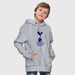 Толстовка оверсайз детская Tottenham FC, цвет: меланж — фото 2