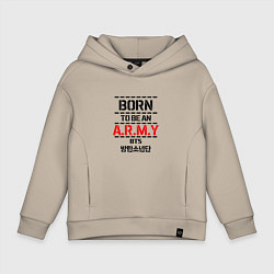 Детское худи оверсайз Born to be an ARMY BTS