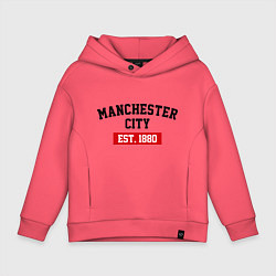 Детское худи оверсайз FC Manchester City Est. 1880