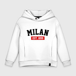 Детское худи оверсайз FC Milan Est. 1899