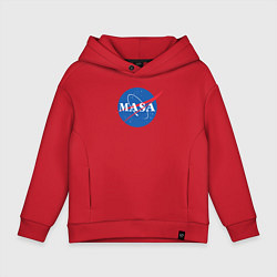 Толстовка оверсайз детская NASA: Masa, цвет: красный