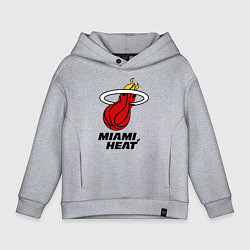 Детское худи оверсайз Miami Heat-logo