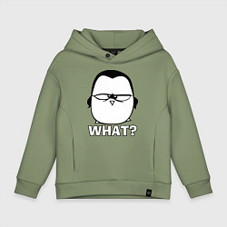 Детское худи оверсайз What?