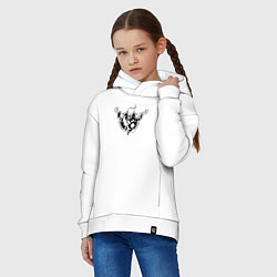 Толстовка оверсайз детская Thunderdome logo, цвет: белый — фото 2