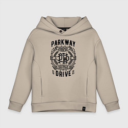 Толстовка оверсайз детская Parkway Drive: Australia, цвет: миндальный