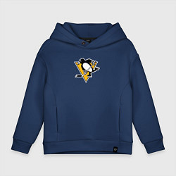 Толстовка оверсайз детская Pittsburgh Penguins: Evgeni Malkin, цвет: тёмно-синий