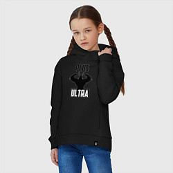 Толстовка оверсайз детская PLUS ULTRA черный, цвет: черный — фото 2