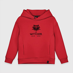 Толстовка оверсайз детская THE WITCHER 3:WILD HUNT, цвет: красный
