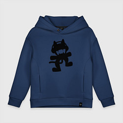 Толстовка оверсайз детская MONSTERCAT, цвет: тёмно-синий
