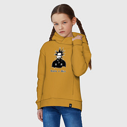 Толстовка оверсайз детская Король и шут, цвет: горчичный — фото 2