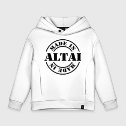Толстовка оверсайз детская Made in Altai, цвет: белый