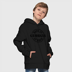 Толстовка оверсайз детская Made in Georgia (сделано в Грузии), цвет: черный — фото 2