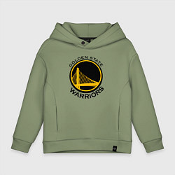 Толстовка оверсайз детская GOLDEN STATE WARRIORS, цвет: авокадо