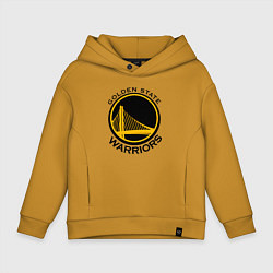 Толстовка оверсайз детская GOLDEN STATE WARRIORS, цвет: горчичный