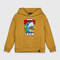 Детское худи оверсайз BRAWL STARS LEON