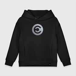 Толстовка оверсайз детская CALDARI, цвет: черный