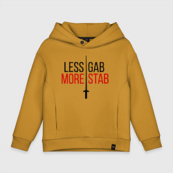 Детское худи оверсайз Less Gab, More Stab