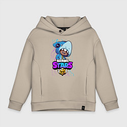 Детское худи оверсайз Brawl Stars LEON SHARK