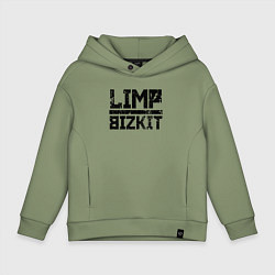 Толстовка оверсайз детская LIMP BIZKIT, цвет: авокадо