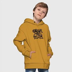 Толстовка оверсайз детская GROVE STREET 4 LIFE, цвет: горчичный — фото 2