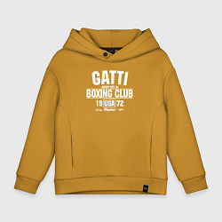 Толстовка оверсайз детская Gatti Boxing Club, цвет: горчичный