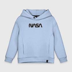 Толстовка оверсайз детская NASA, цвет: мягкое небо