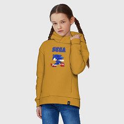 Толстовка оверсайз детская SEGA, цвет: горчичный — фото 2