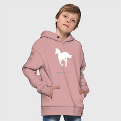 Толстовка оверсайз детская White Pony, цвет: пыльно-розовый — фото 2