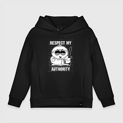 Толстовка оверсайз детская South Park, Эрик Картман, цвет: черный