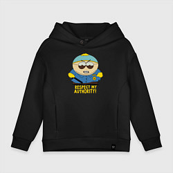 Толстовка оверсайз детская South Park, Эрик Картман, цвет: черный