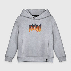 Толстовка оверсайз детская IDDQD DOOM, цвет: меланж