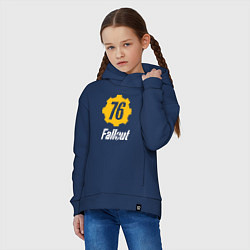 Толстовка оверсайз детская FALLOUT76, цвет: тёмно-синий — фото 2