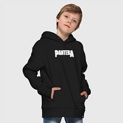 Толстовка оверсайз детская Pantera, цвет: черный — фото 2