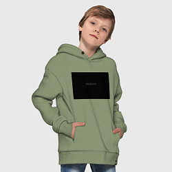 Толстовка оверсайз детская Изоляция, цвет: авокадо — фото 2