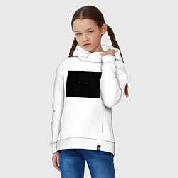Толстовка оверсайз детская Изоляция, цвет: белый — фото 2