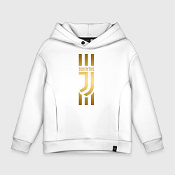 Толстовка оверсайз детская JUVENTUS, цвет: белый