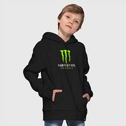 Толстовка оверсайз детская MONSTER ENERGY, цвет: черный — фото 2