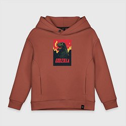 Детское худи оверсайз Godzilla