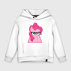 Толстовка оверсайз детская Pinky Pie hipster, цвет: белый