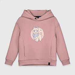 Детское худи оверсайз Милая лама