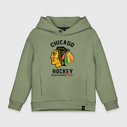 Детское худи оверсайз CHICAGO BLACKHAWKS NHL