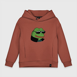 Детское худи оверсайз Pepe в очках EZ