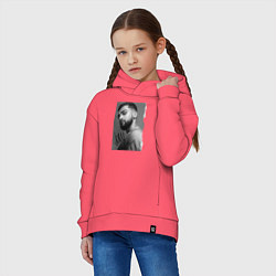 Толстовка оверсайз детская Jony, цвет: коралловый — фото 2