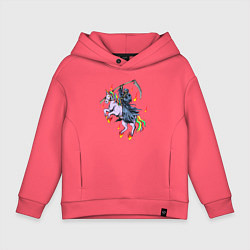 Детское худи оверсайз Смерть на единороге