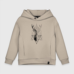 Детское худи оверсайз Polygonal deer